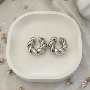 Twisted Kıkırdak Silver Küpe